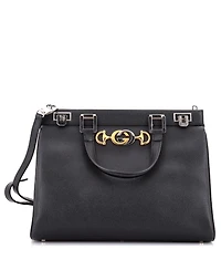 Pre-Owned Gucci Medium Zumi Top Handle Bag Leather