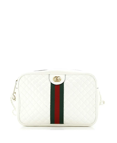 Pre-Owned Gucci Small Trapuntata Camera Bag Quilted Leather