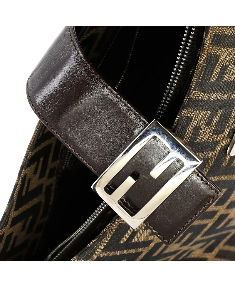 Pre-Owned Fendi Medium Vintage Shoulder Bag Zucca Canvas