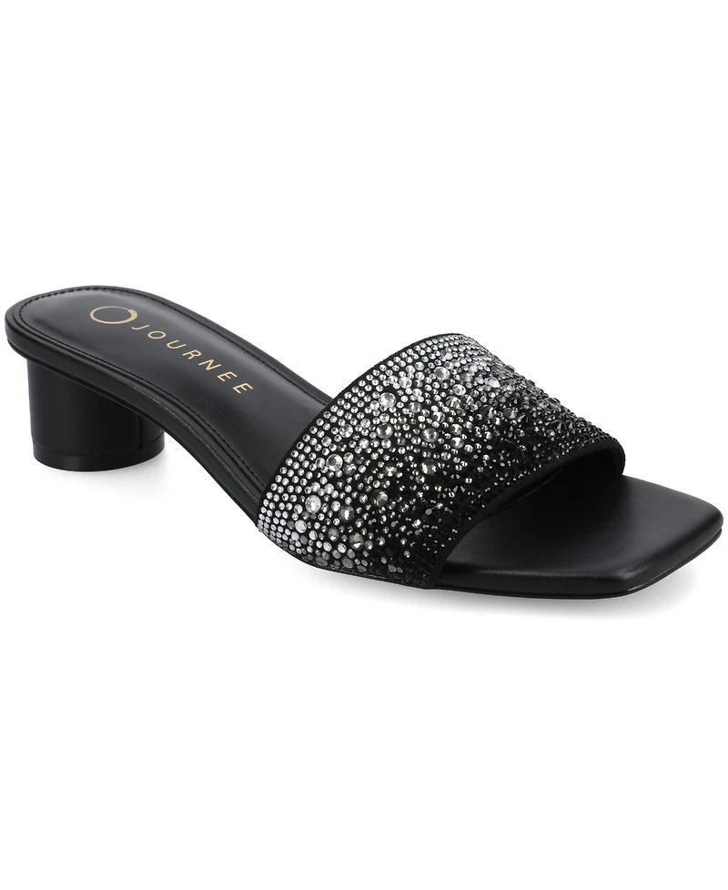 Journee Collection Women's Flora Evening Slip-On Sandals