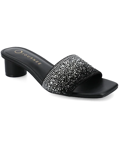 Journee Collection Women's Flora Evening Slip-On Sandals