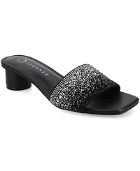 Journee Collection Women's Flora Evening Slip-On Sandals