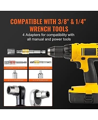 Xdovet Bolt Extractor Set, 29-Piece Bolt And Nut Remover Set, 6mm To 10mm, , Cr-mo Steel Extraction Socket Set With Storage Case