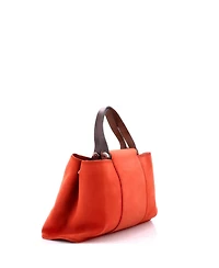 Pre-Owned HERMES 39 Cabag Elan Toile and Leather