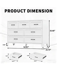 Rainsken 7 Drawer Dresser for Bedroom