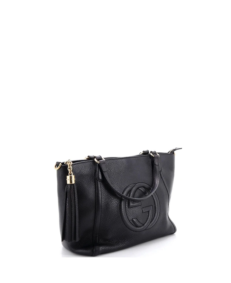 Pre-Owned Gucci Small Soho Convertible Top Handle Bag Leather