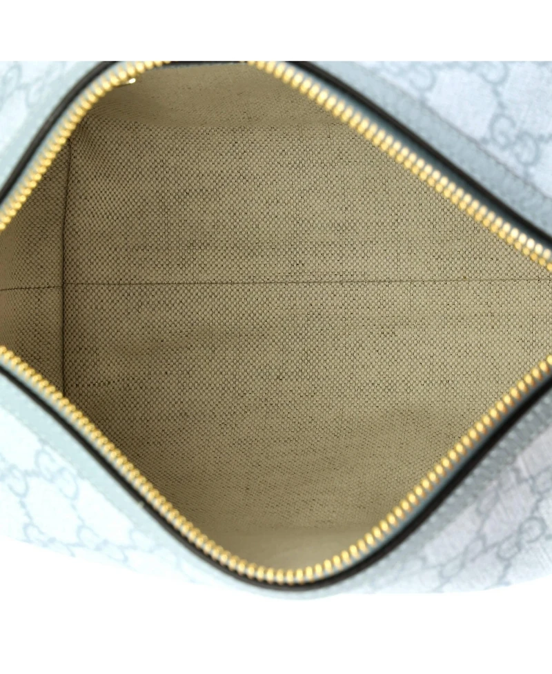 Pre-Owned Gucci Super Mini Ophidia Zip Shoulder Bag Gg Coated Canvas