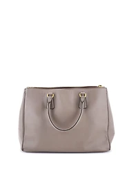 Pre-Owned Prada Large Double Zip Lux Tote Saffiano Leather