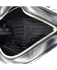 Pre-Owned Prada Small Dome Crossbody Bag Diagramme Quilted Leather