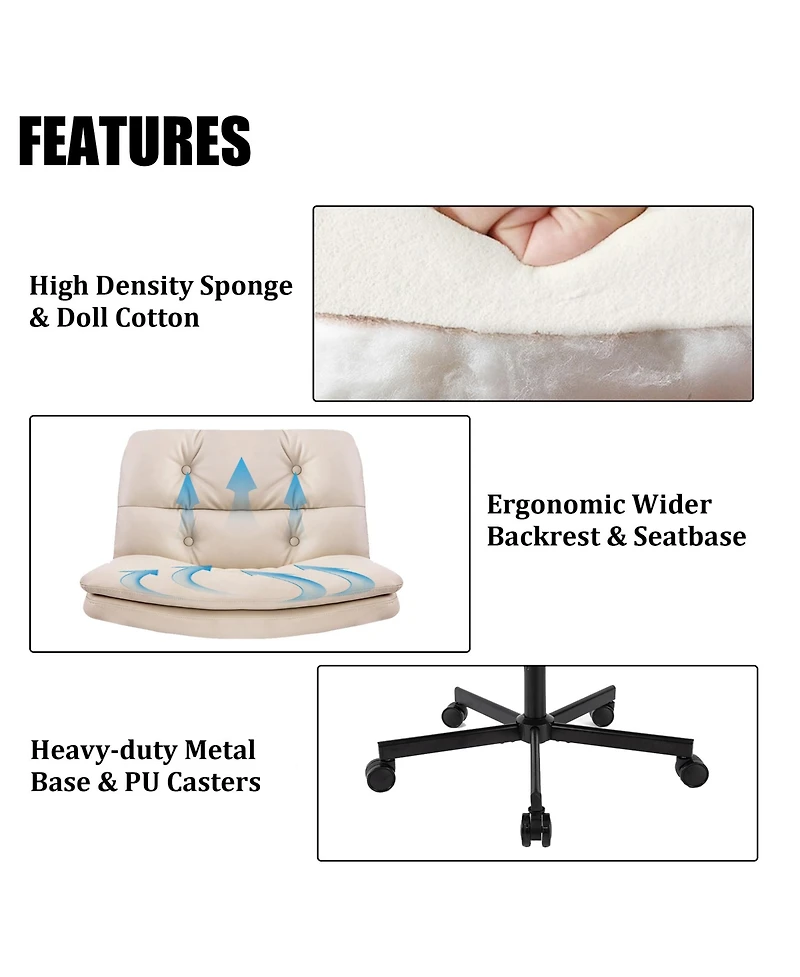 Rainsken 360° Swivel Home Office Desk Chair