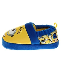 Illumination Toddler Minions Dual Slippers Kids' Cozy Warm Soft Plush Indoor Wear Fun Character Design SlipOn