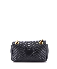 Pre-Owned Gucci Gg Marmont Flap Bag Matelasse Leather