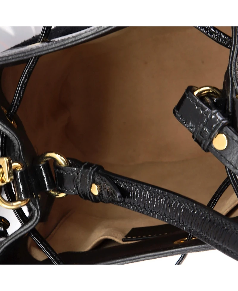 Pre-Owned Gucci Small Ophidia Bucket Bag Suede