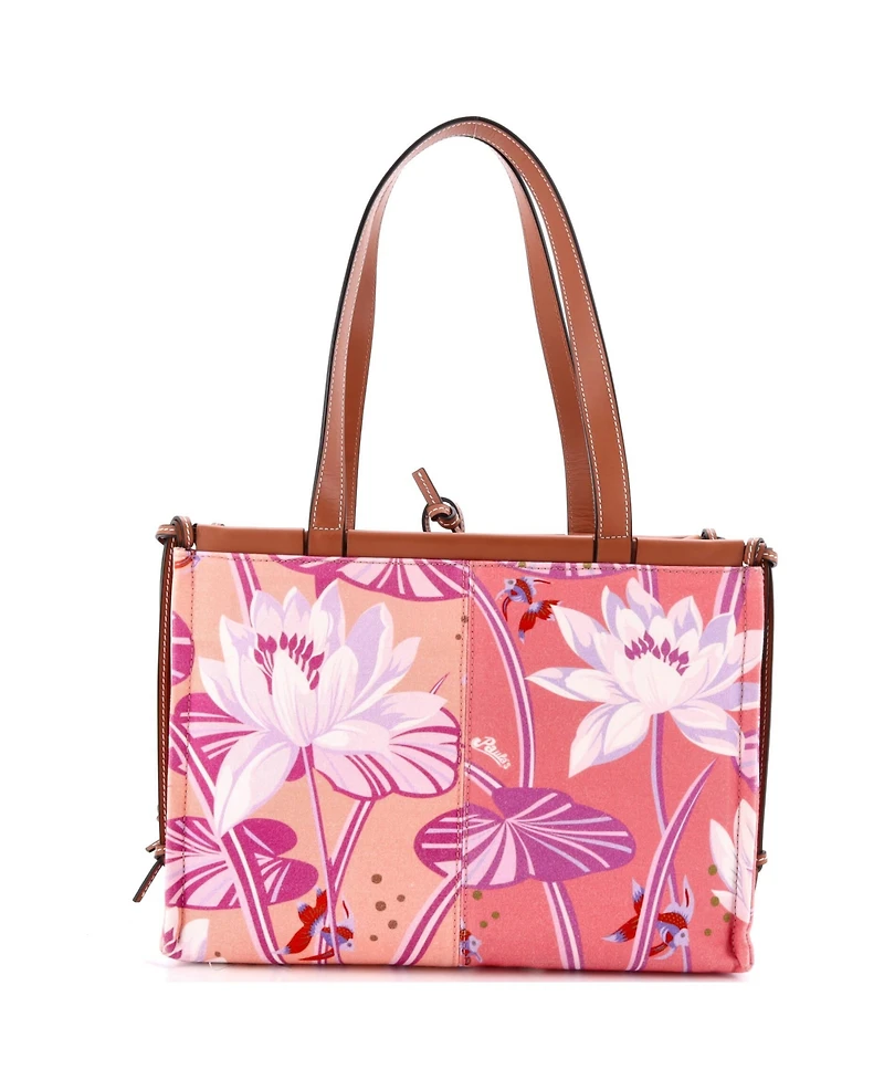 Pre-Owned Loewe Small Paula's Ibiza Cushion Tote Printed Canvas