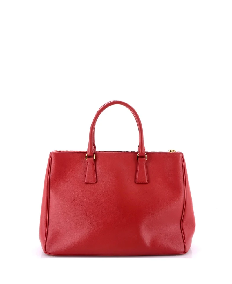 Pre-Owned Prada Large Galleria Double Zip Tote Saffiano Leather