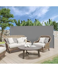 Aecojoy Retractable Side Awning, Double Side Awning