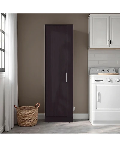 Depot E-Shop Fairfield Utility Storage Cabinet with 6-Tier Shelf and Broom Hangers