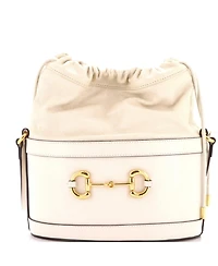 Pre-Owned Gucci Small Horsebit 1955 Bucket Crossbody Bag Leather