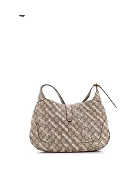 Pre-Owned Gucci Medium x Balenciaga The Hacker Project Jackie 1961 Hobo Gg Coated Canvas