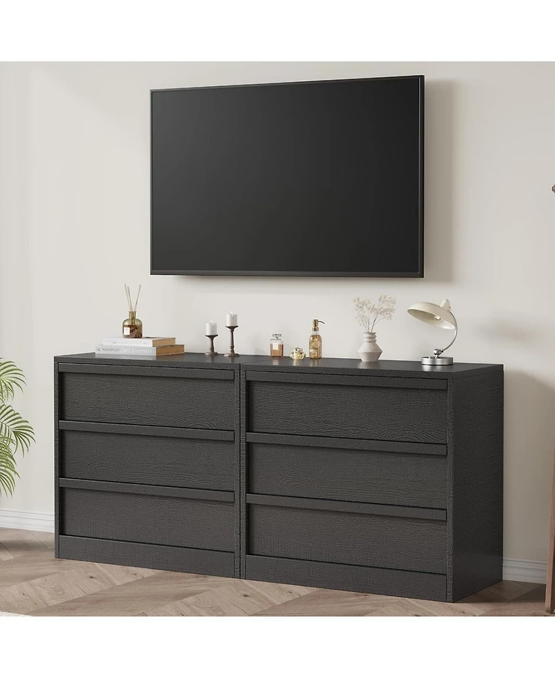 gaomon 30" Tall 3 Drawer Nightstand with Large Storage & Anti Tip Design, Modern Bedside End Table Organizer