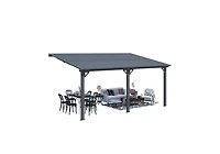 Aecojoy 16x10 Outdoor Hardtop Gazebo Adjustable Height (6.5-9.8Ft) Pergola for Patio
