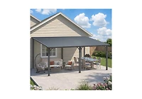 Aecojoy Hardtop Gazebo Outdoor Pergola Lean to Metal Pergolas
