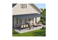 Aecojoy 20' x 8' Hardtop Gazebo Outdoor Pergola Lean to Metal Pergolas