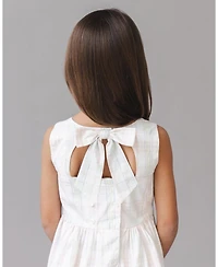 Hope & Henry Toddler Girls and Organic Stretch Poplin Button Back Party Dress