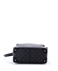 Pre-Owned Gucci Trunk Shoulder Bag Gg Coated Canvas with Studded Leather