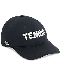 Lacoste Embroidered Twill 6-Panel Cotton Tennis Hat