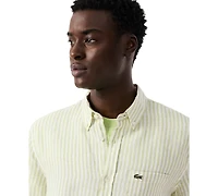 Lacoste Men's Regular-Fit Linen Shirt