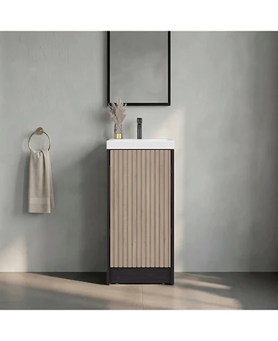 Depot E-shop Homer Floor Bathroom 32" H, One Door and Two Interior Shelve