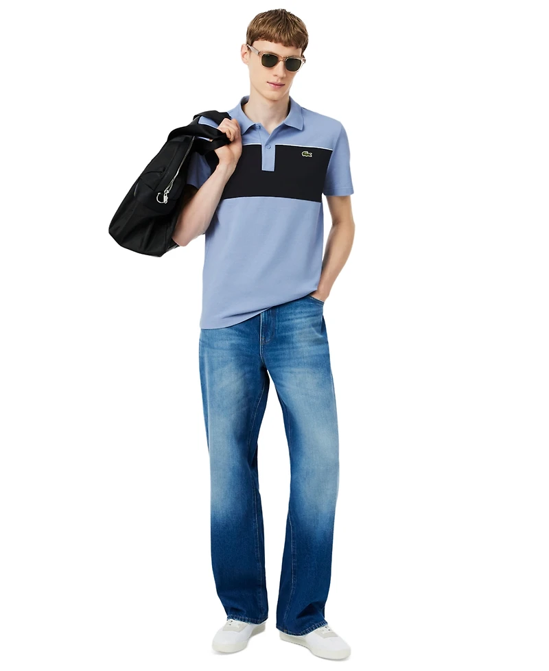 Lacoste Men's Regular-Fit Color Block Polo Shirt