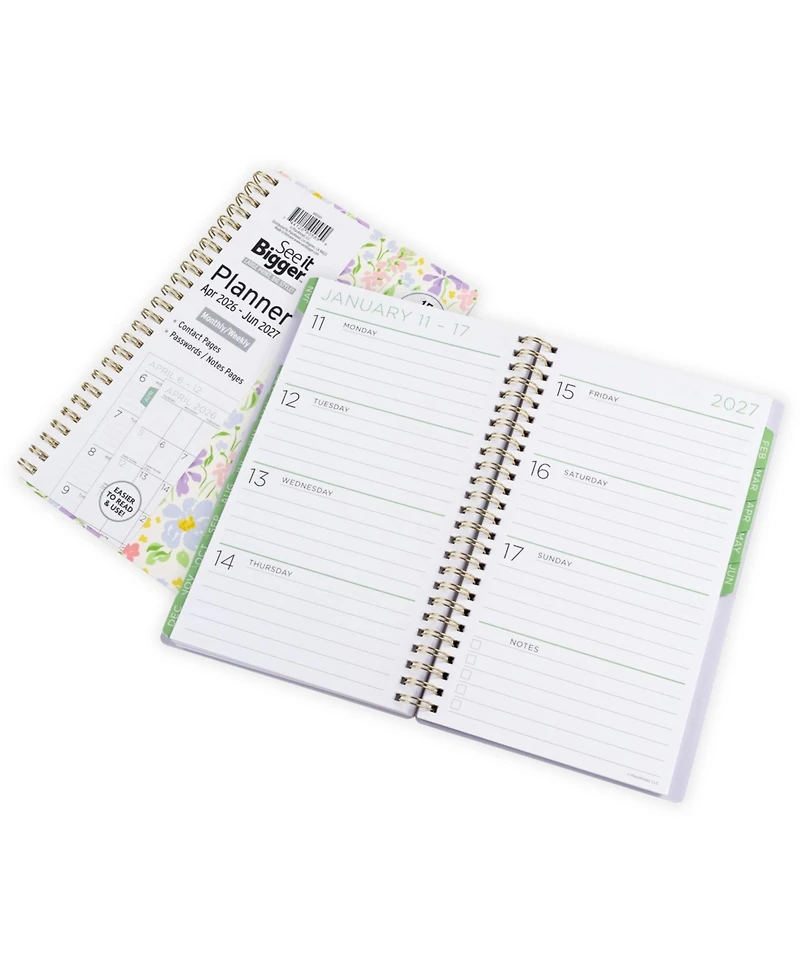 See It Bigger 15 Monthly Weekly Planner