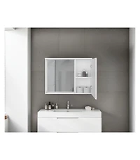 Depot E-shop Nome Medicine Cabinet with Interior Storage Compartments, White