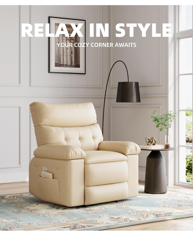 gaomon Oversized Wide Recliner Chair