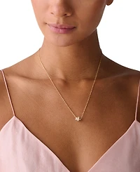 kate spade new york Gold Plated Pave Mini Pendant Necklace