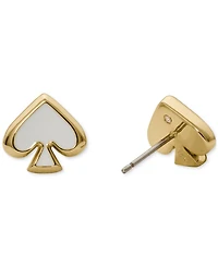 kate Spade new york Gold-Tone Brass Enamel Stud Earrings