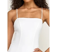 B Darlin Juniors' Sleeveless Square Neck Mini Dress