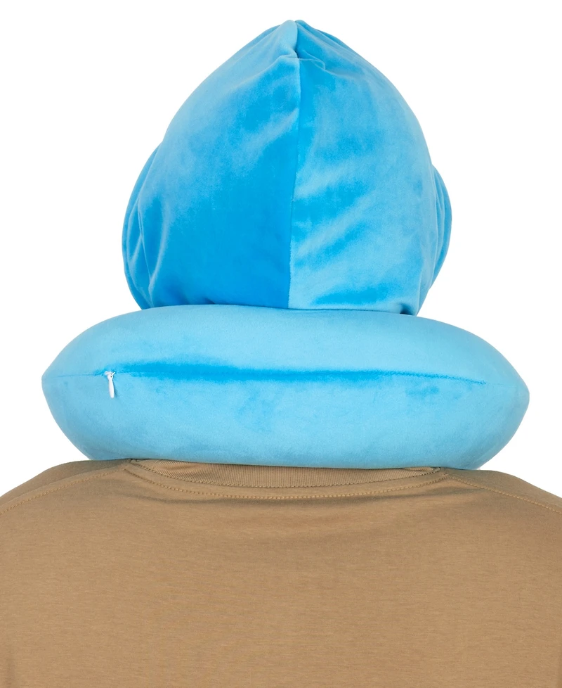 Von Dutch Pinstripe Hooded Memory Foam 11" Travel Neck Pillow