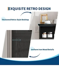 gaomon Bathroom Storage Cabinet,Farmhouse Cabinet for Kitchen, Living Room, Entryway, Set of 2