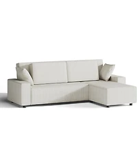gaomon 70" Oversized Cloud Couch, Mid-Century Chenille Sofa with Usb and Side Pockets, Deep Seat
