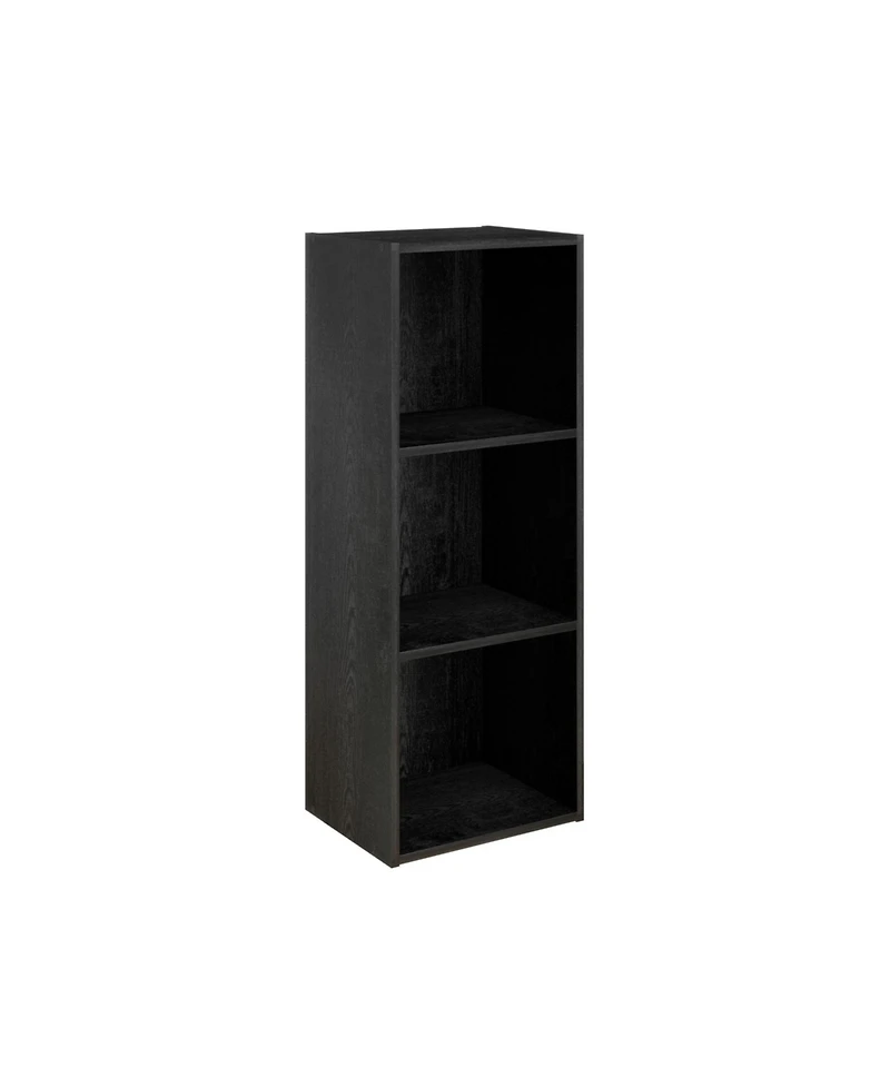 Homlux 3 Cube Decorative Bookshelf Open Bookcase Toy Storage Organizer Horizontal Vertical