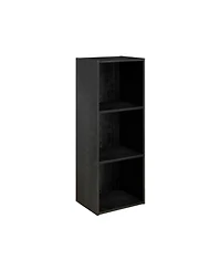Homlux 3 Cube Decorative Bookshelf Open Bookcase Toy Storage Organizer Horizontal Vertical