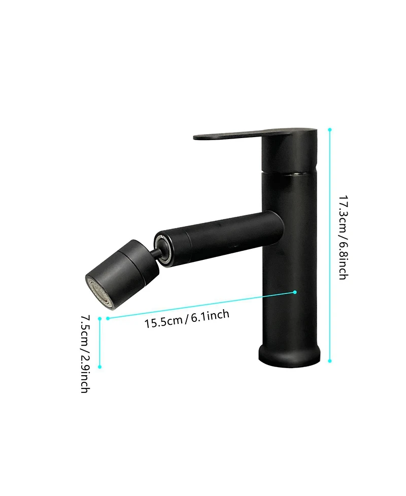 Busdays Bathroom sink faucet, single hole bathroom faucet modern single handle vanity basin faucet