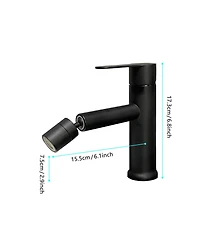 Busdays Bathroom sink faucet, single hole bathroom faucet modern single handle vanity basin faucet