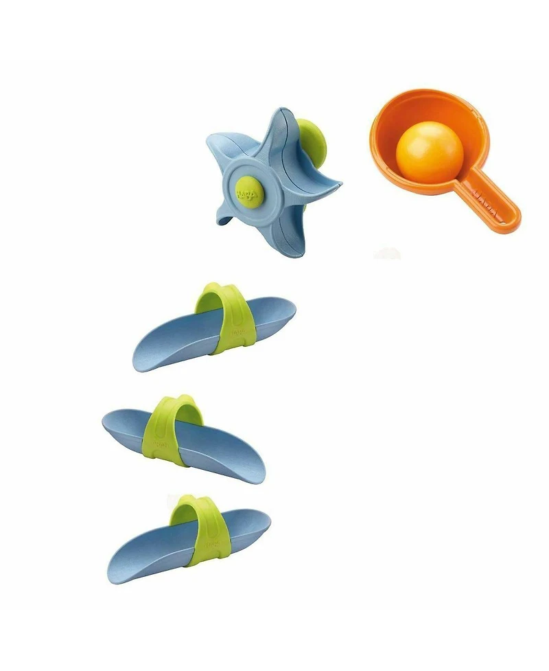 Haba Stem Bath Toys for Kids Ages 3-6 with Suction Cup Tracks, Paddle Wheel, Ladle and Ball, Water Toys to Inspire Creativity and Problem-Solving