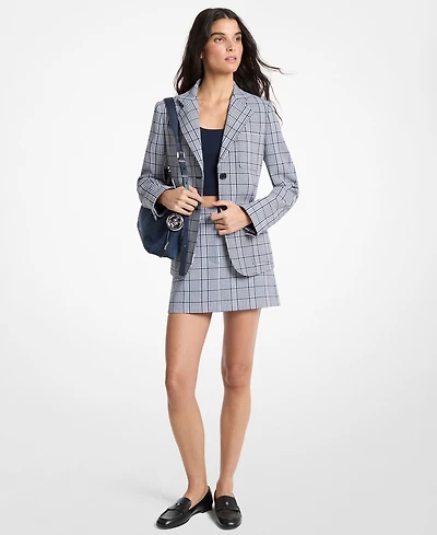 Michael Kors Women's Notch Collar Fitted Blazer