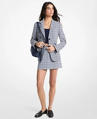 Michael Kors Women's Notch Collar Fitted Blazer