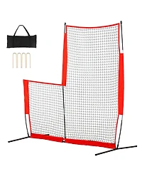 Mecale 7 x 7 Ft Baseball and Softball L Screen with Carry Bag